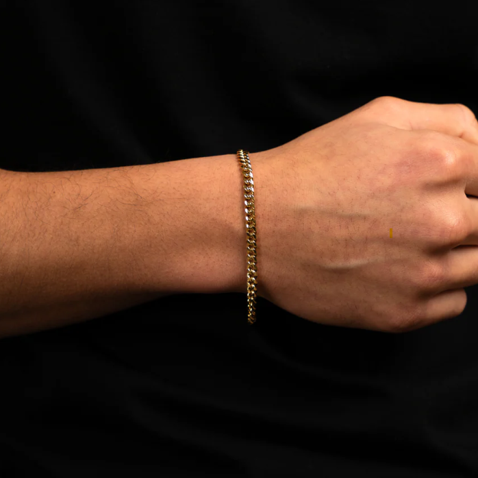 Gouden Cuban Link Armband Heren - Grof Geschakelde Armband