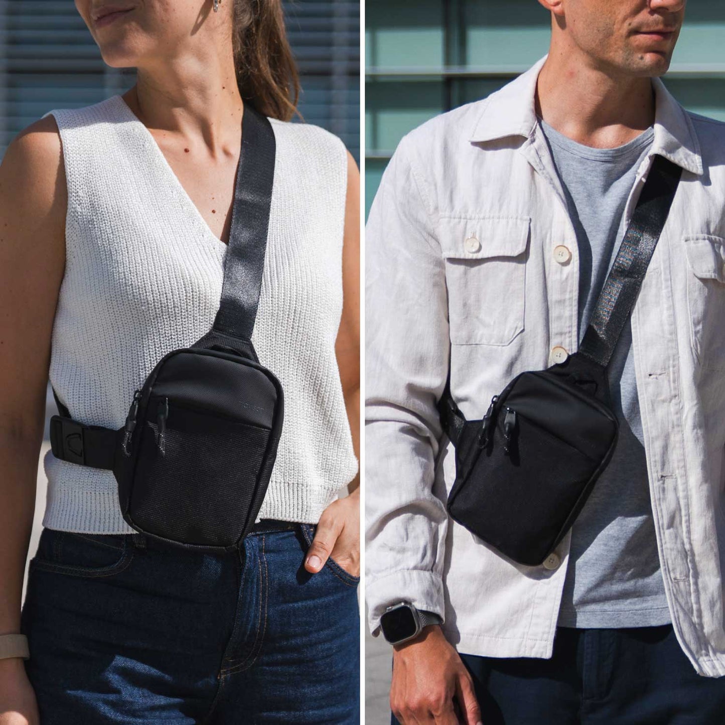 Premium Crossbody Sling Bag - Waterafstotend & Anti-Diefstal