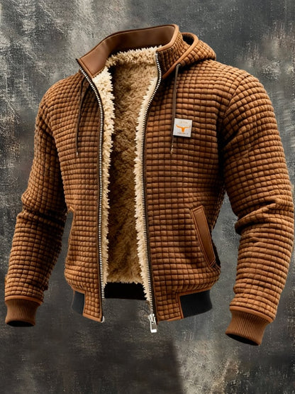 Lars | Gevoerd Wintervest met Teddy-Fleece & Wafelstructuur