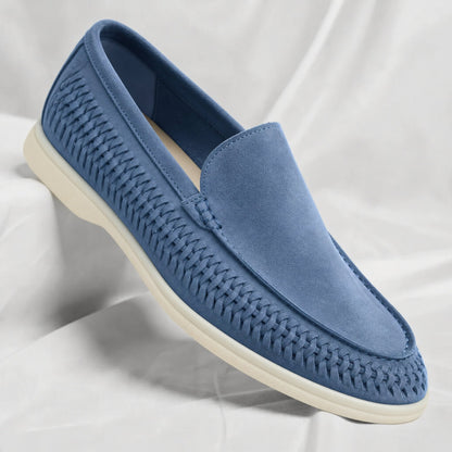 Matteo | Gevlochten Suede Loafer