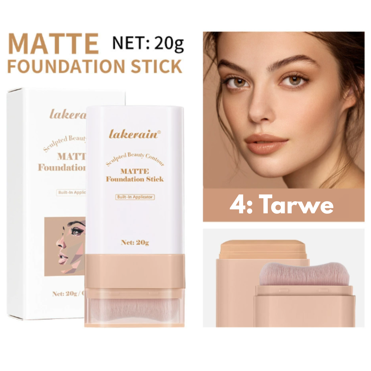 Matte Foundation Stick: Stralende, Egale Huid in 2 Stappen