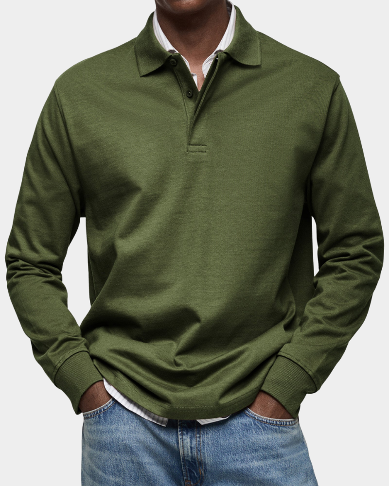 Lucca | Premium Longsleeve Polo - Italiaanse Klasse & Comfort