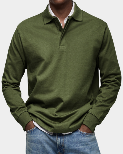 Lucca | Premium Longsleeve Polo - Italiaanse Klasse & Comfort