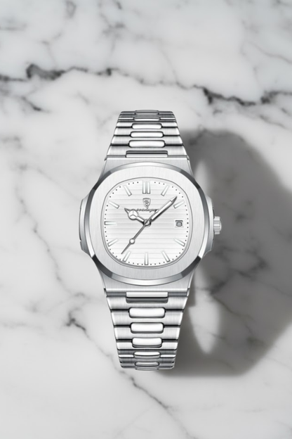 Hugo | Tijdloos Stalen Herenhorloge