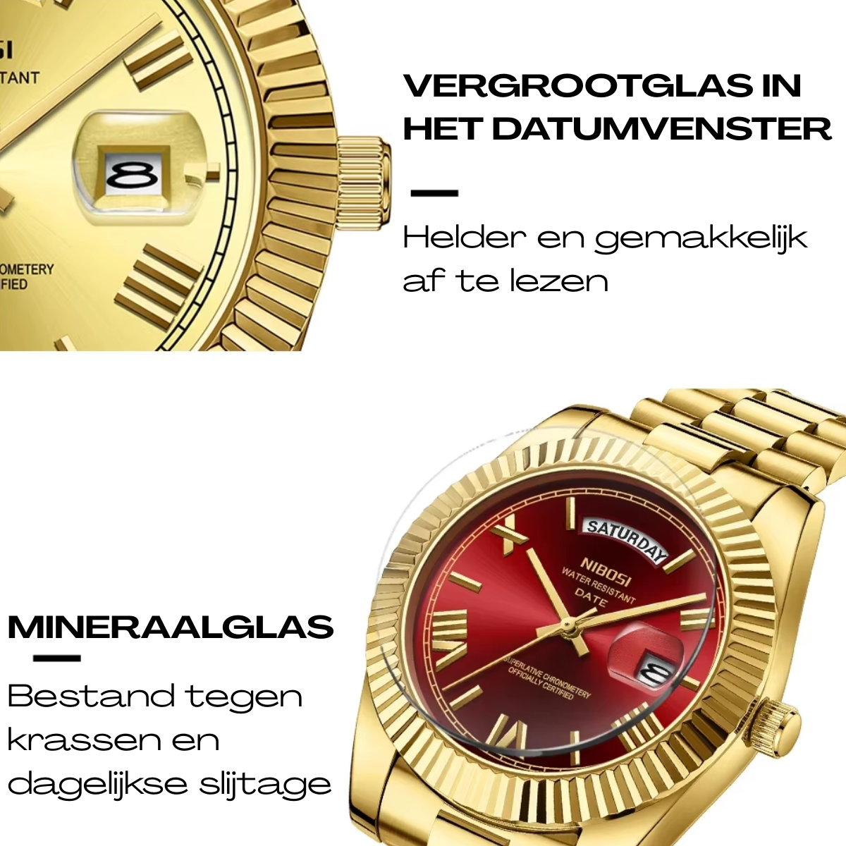 Zalecta for him: DayDate herenhorloge