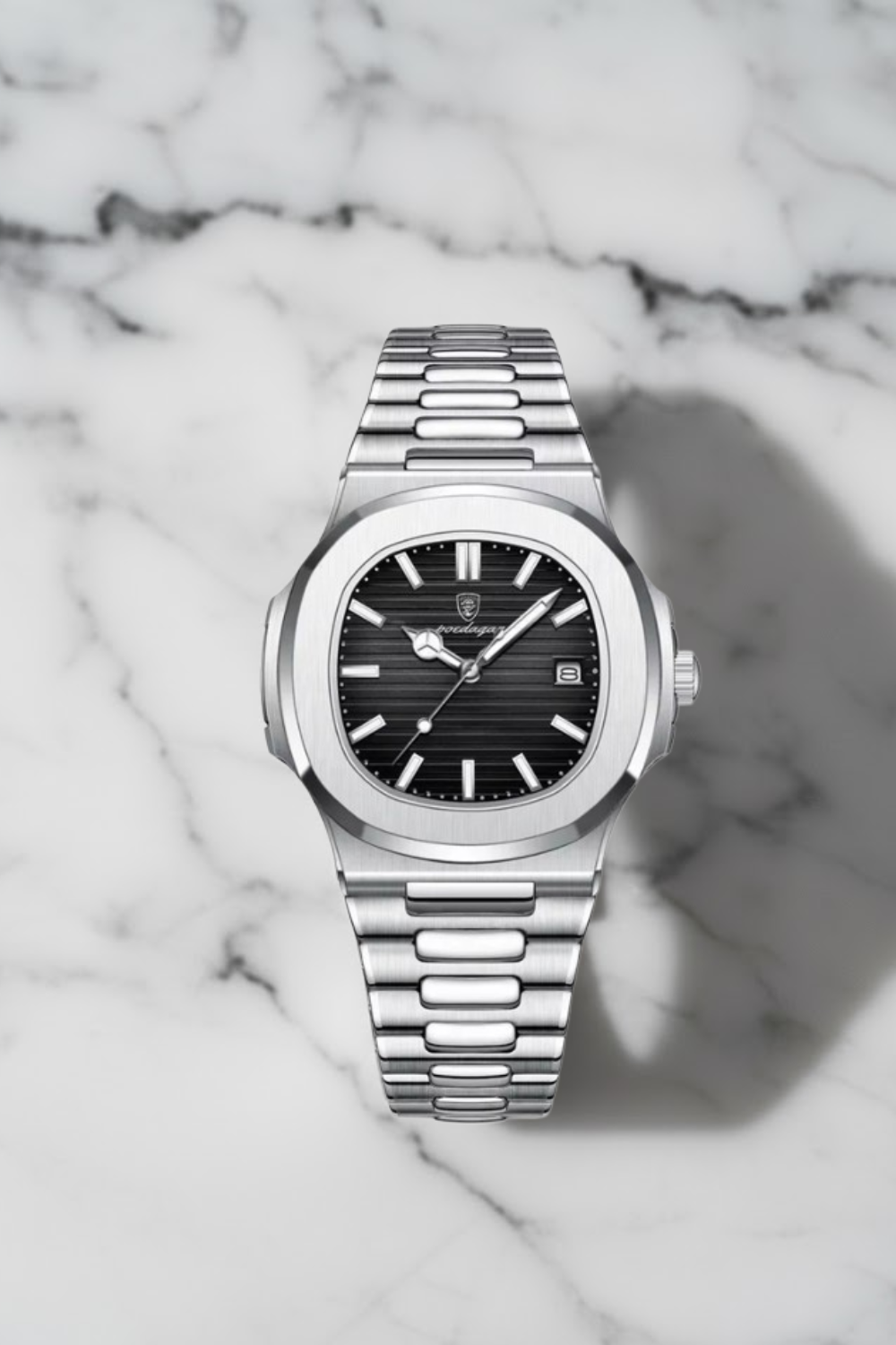 Hugo | Tijdloos Stalen Herenhorloge