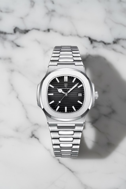 Hugo | Tijdloos Stalen Herenhorloge