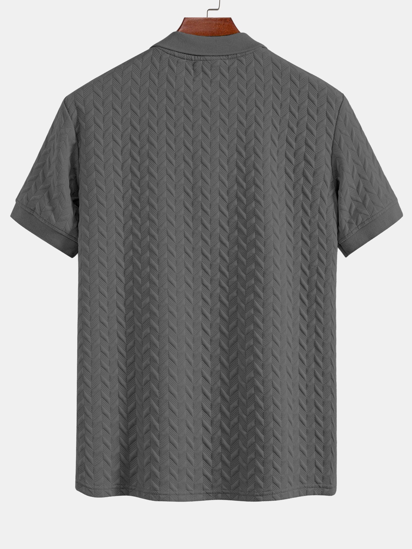 Geometrische Jacquard Polo