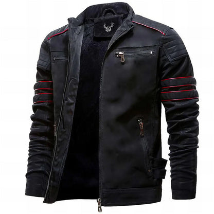 Radek - Leren Herenjack met Accent product image