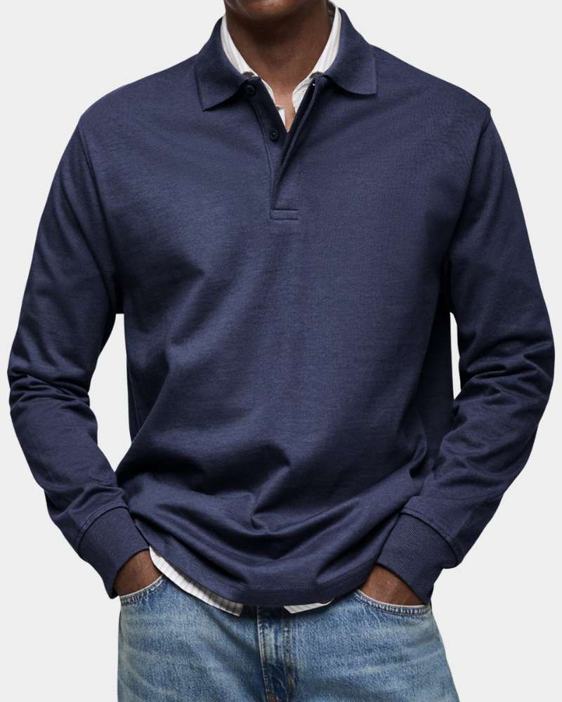 Lucca | Premium Longsleeve Polo - Italiaanse Klasse & Comfort