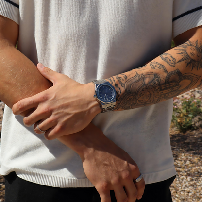 KingRoyal Luxe Herenhorloge - Zwaar RVS Horloge met Achthoekige Kast