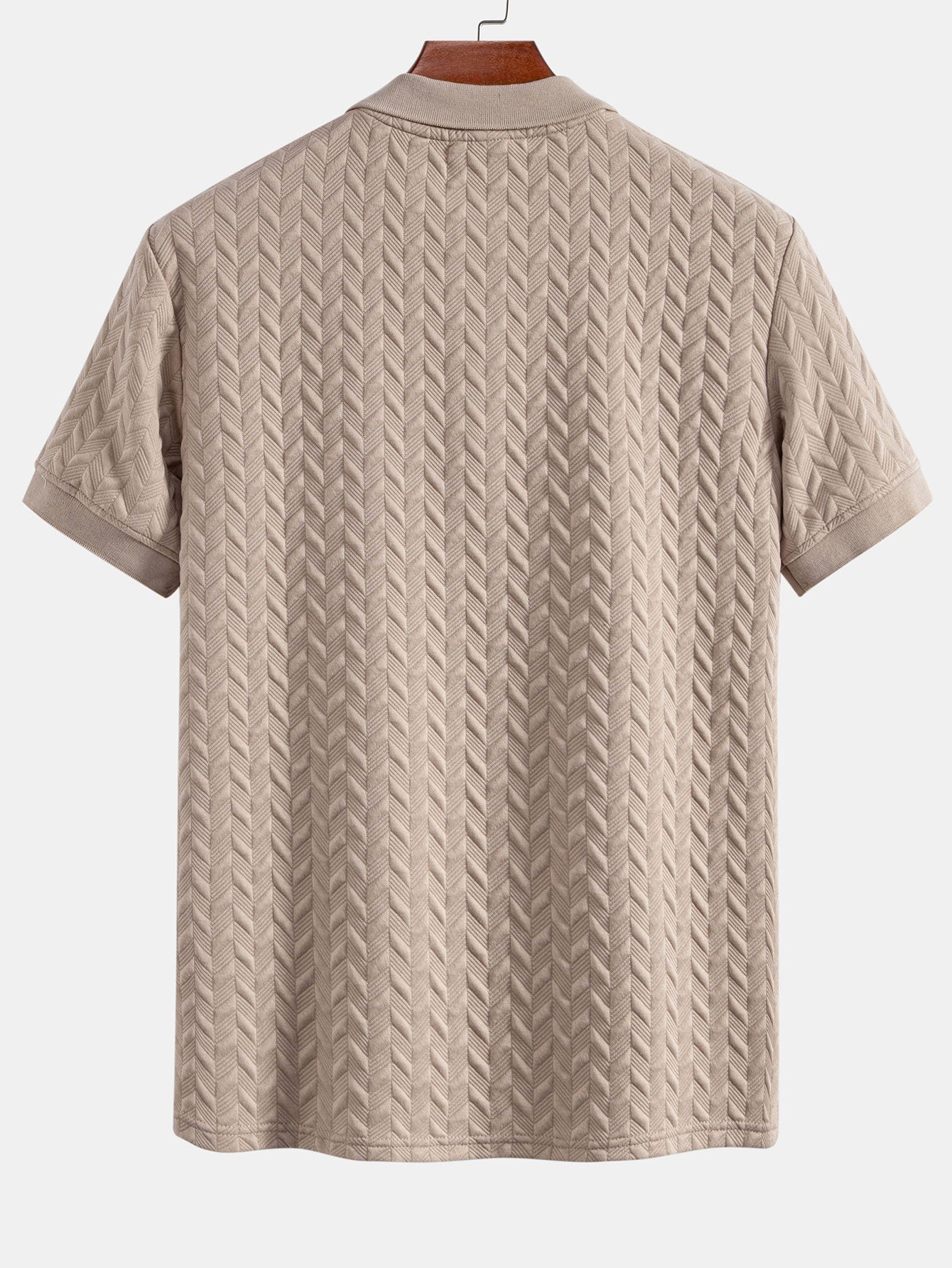 Geometrische Jacquard Polo