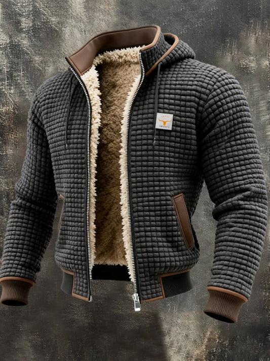 Lars | Gevoerd Wintervest met Teddy-Fleece & Wafelstructuur