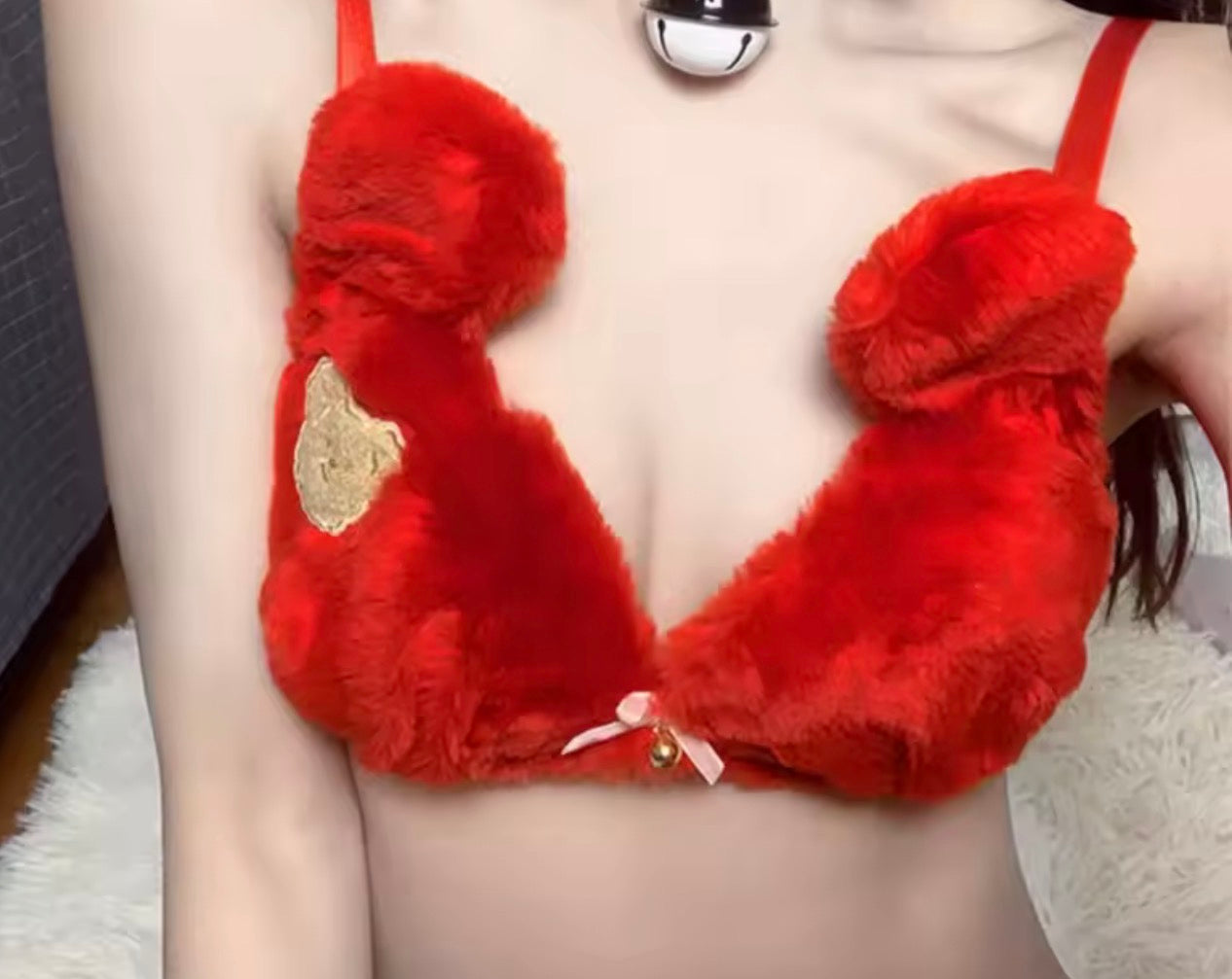 Pluchy Teddybeer Kawaii Lingerie Set - Zachte Pluche Pyjama & Loungewear