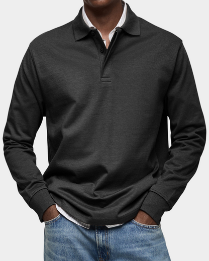 Lucca | Premium Longsleeve Polo - Italiaanse Klasse & Comfort