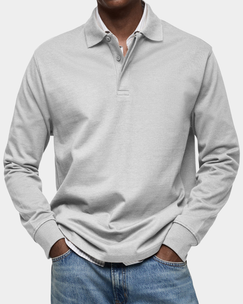 Lucca | Premium Longsleeve Polo - Italiaanse Klasse & Comfort