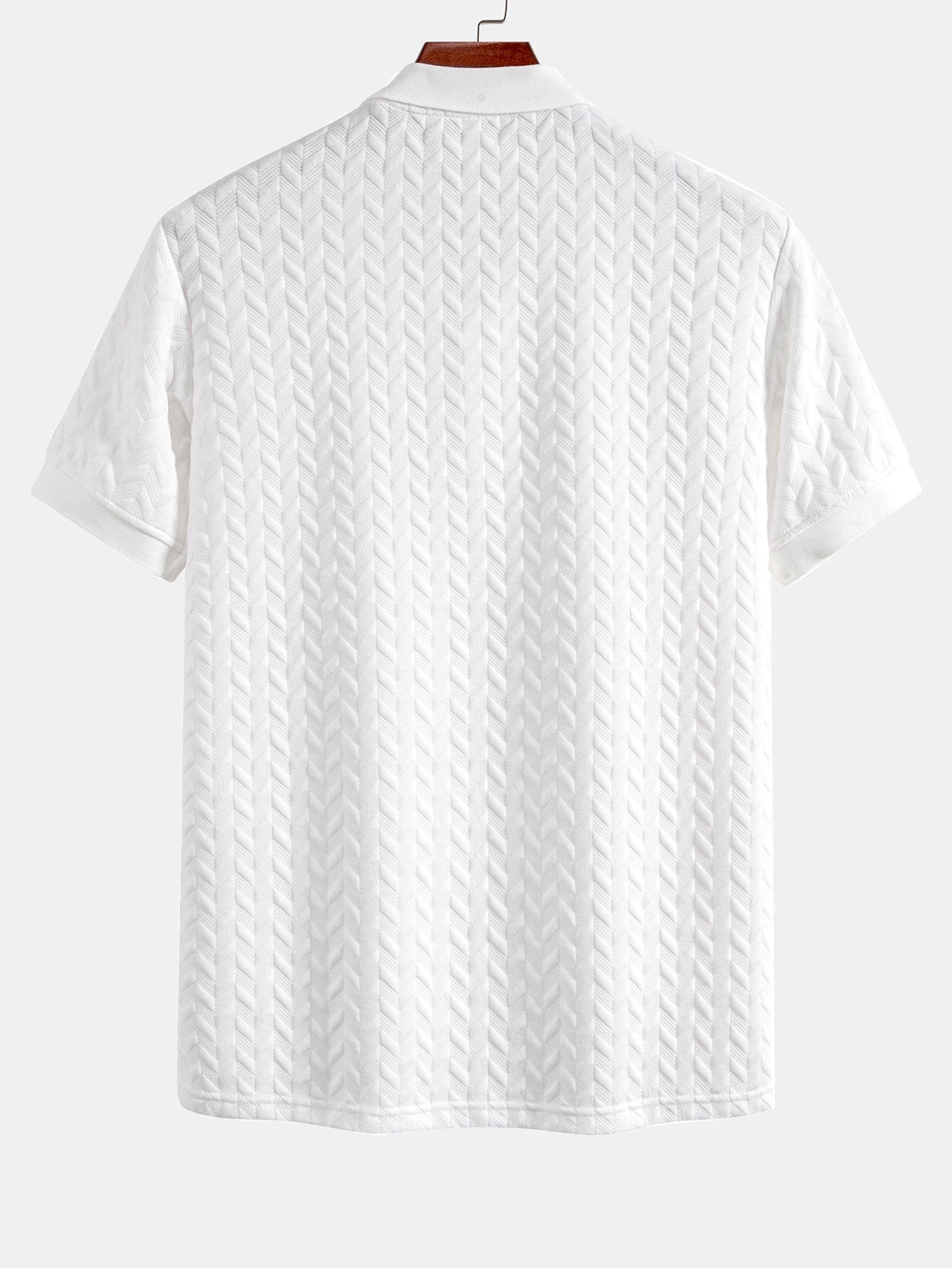 Geometrische Jacquard Polo