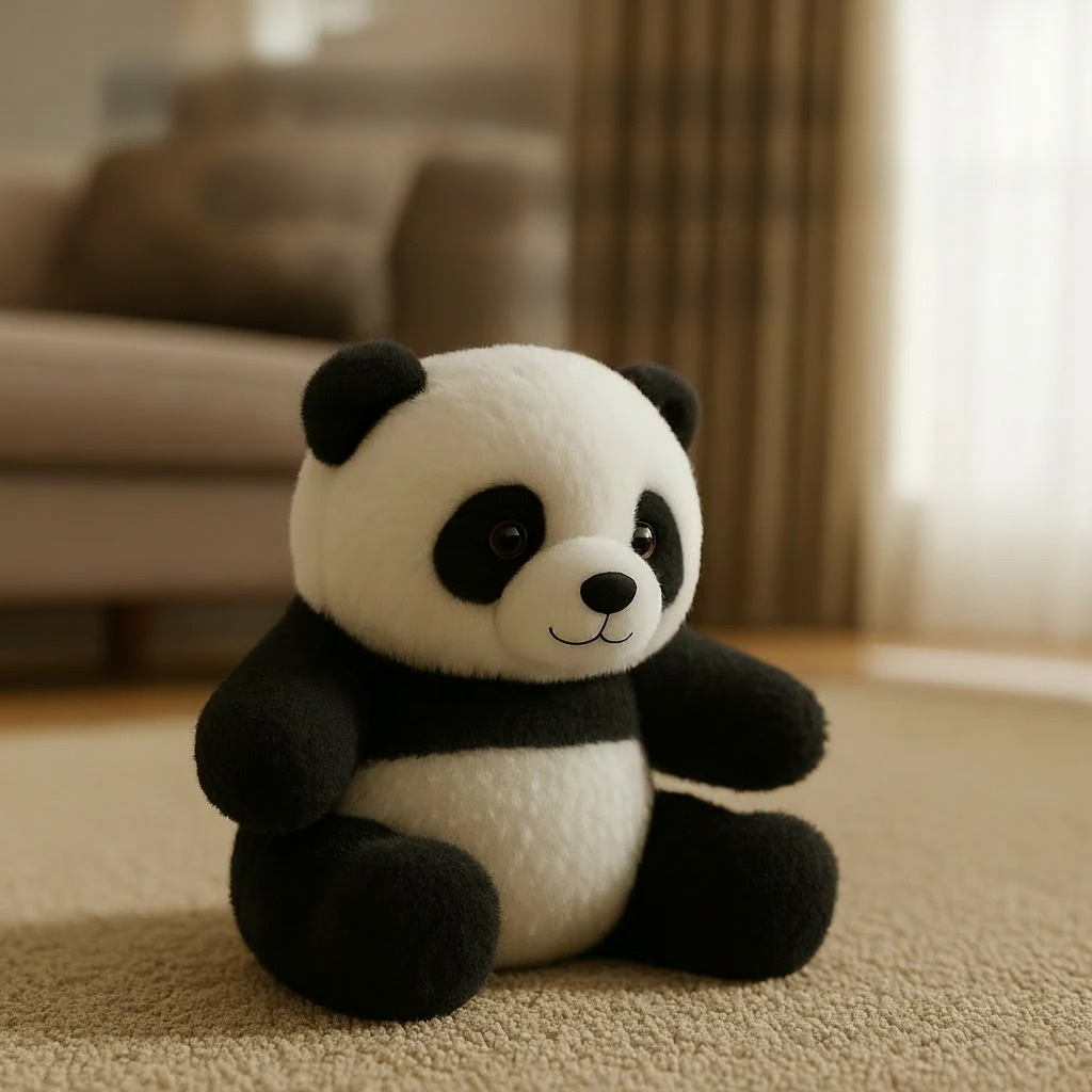 MimoPandy Panda Knuffel - Zachte Zwart-Witte Pluche Beer