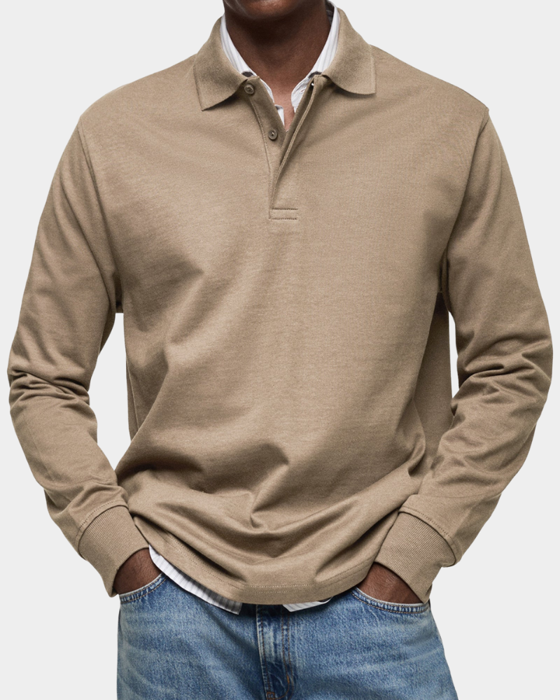 Lucca | Premium Longsleeve Polo - Italiaanse Klasse & Comfort