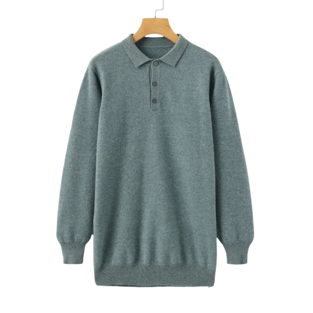 Premium longsleeve poloshirt