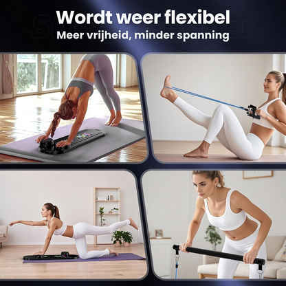 Draagbaar Pilates board voor thuis workouts – multifunctioneel fitnessbord voor core stability en krachttraining