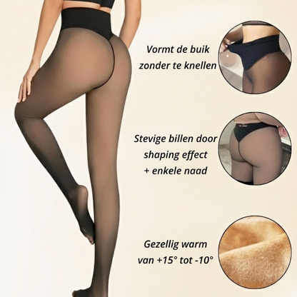 Zalecta™ Corrigerende Fleece Panty - High Waist Legging met Buikcontrole