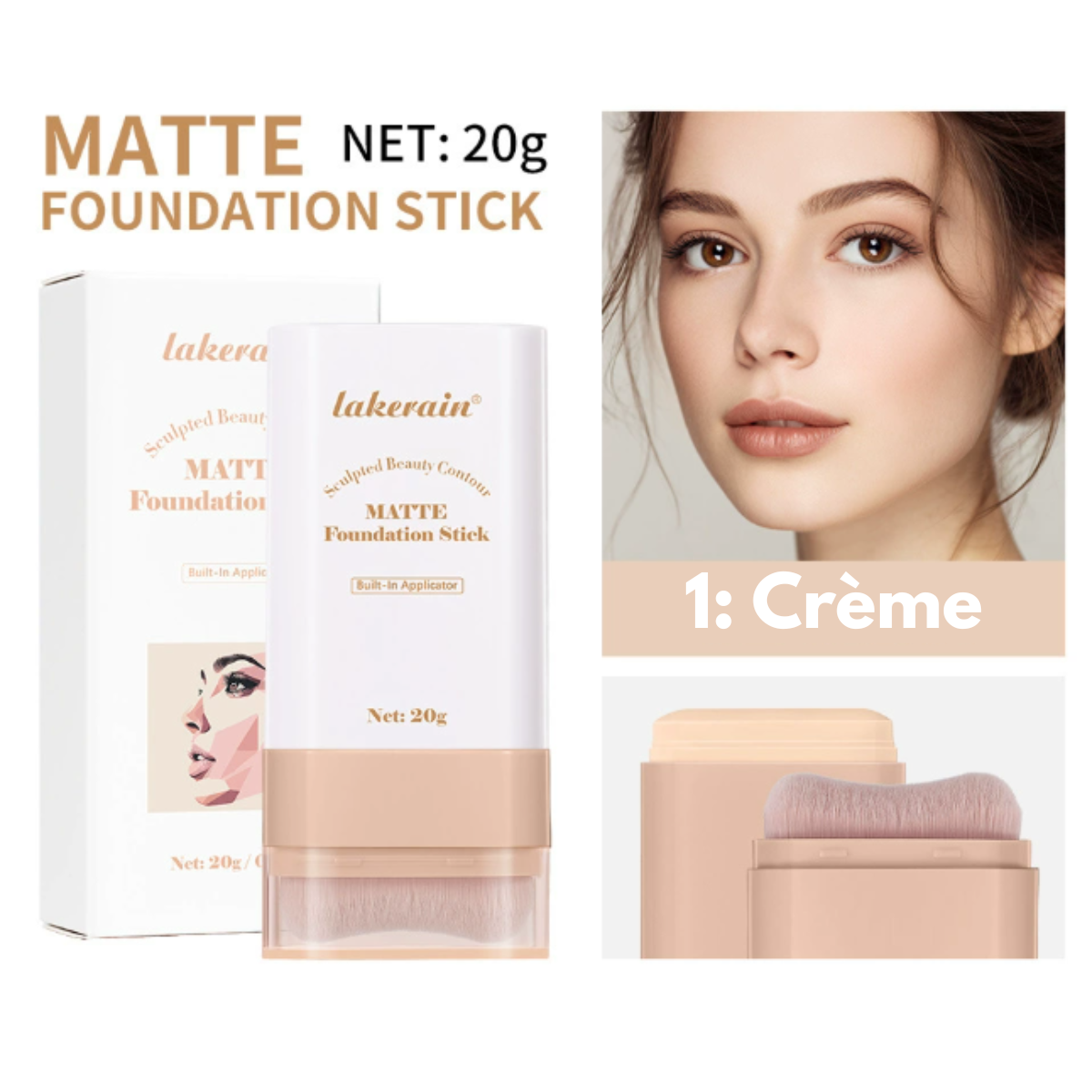 Matte Foundation Stick: Stralende, Egale Huid in 2 Stappen