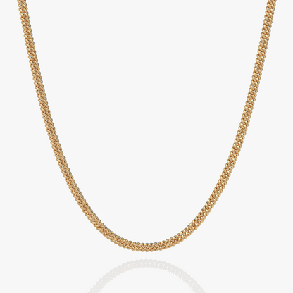 Gouden Cuban Link Ketting Heren - Stoere Schakelketting RVS