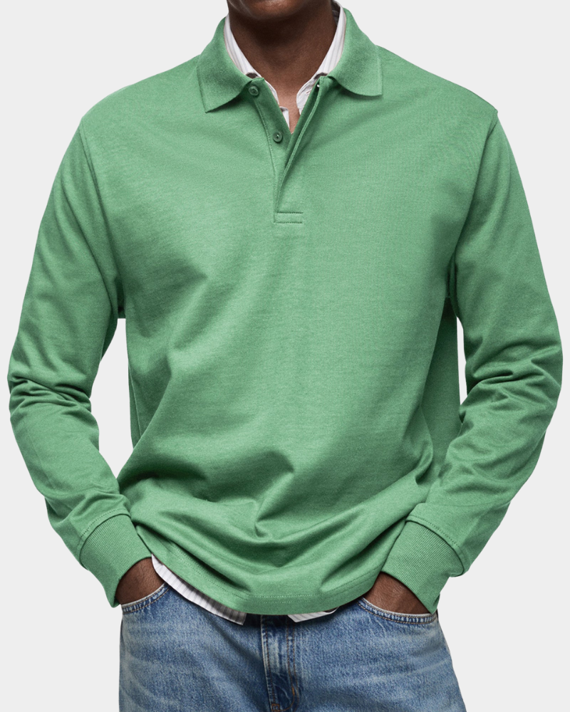 Lucca | Premium Longsleeve Polo - Italiaanse Klasse & Comfort