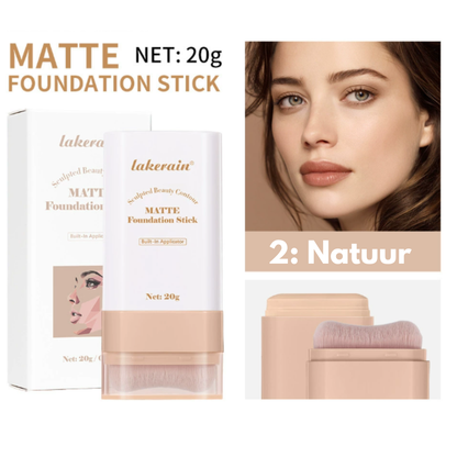 Matte Foundation Stick: Stralende, Egale Huid in 2 Stappen