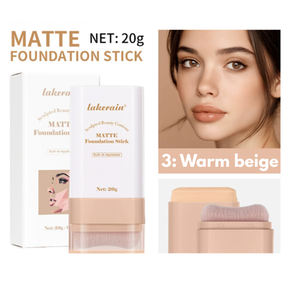 Matte Foundation Stick: Stralende, Egale Huid in 2 Stappen