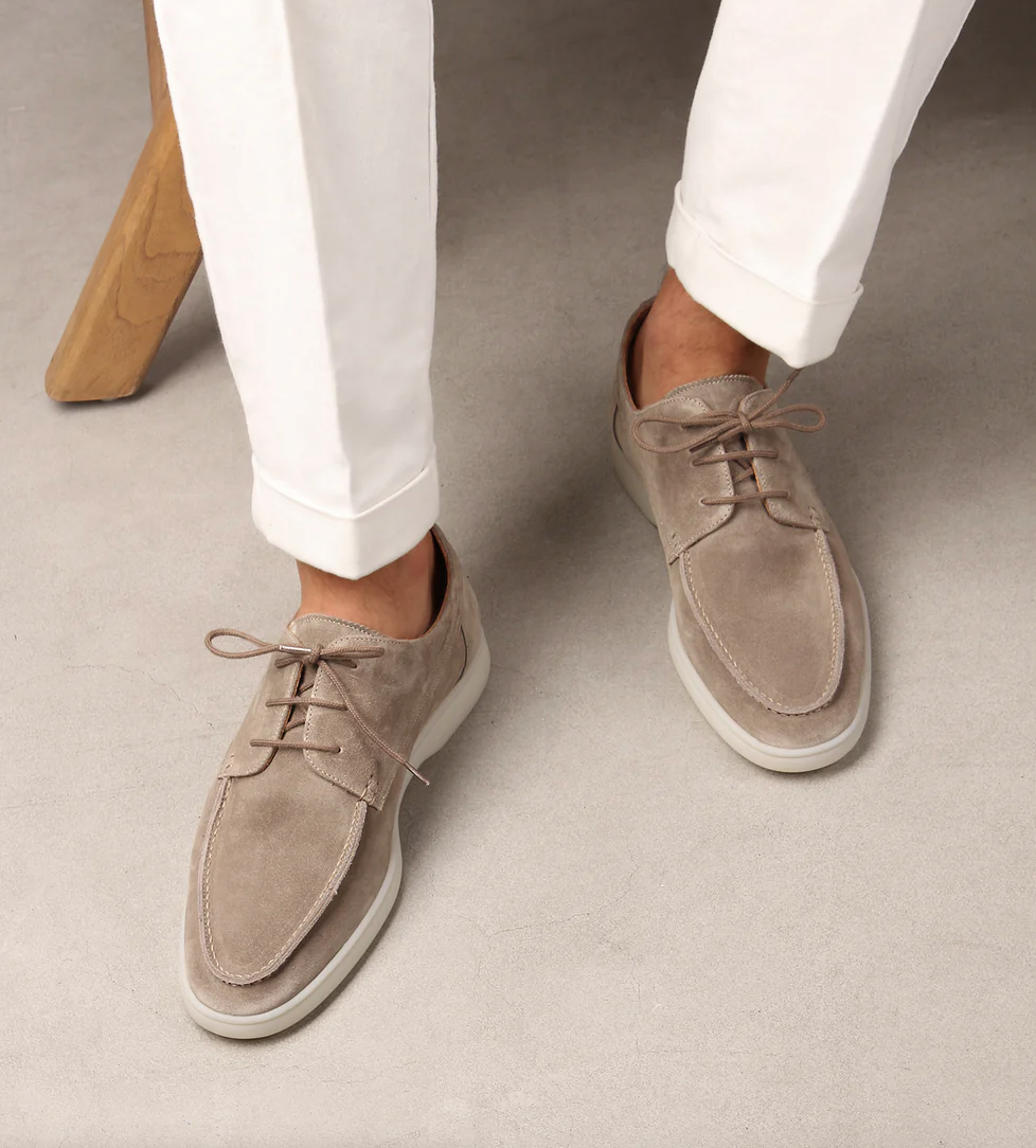 De ademende binnenvoering van de comfortabele loafers, met focus op het draagcomfort voor langdurig gebruik.