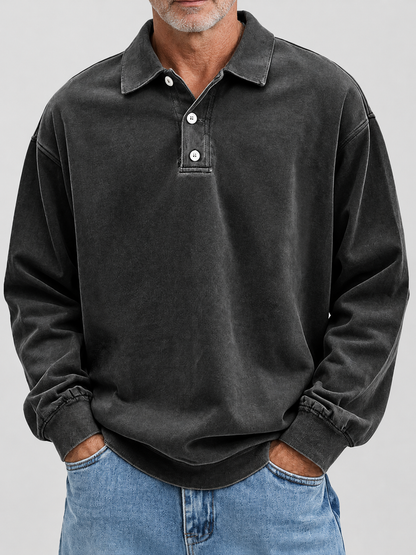 Jannes | Vintage Polo-Sweater