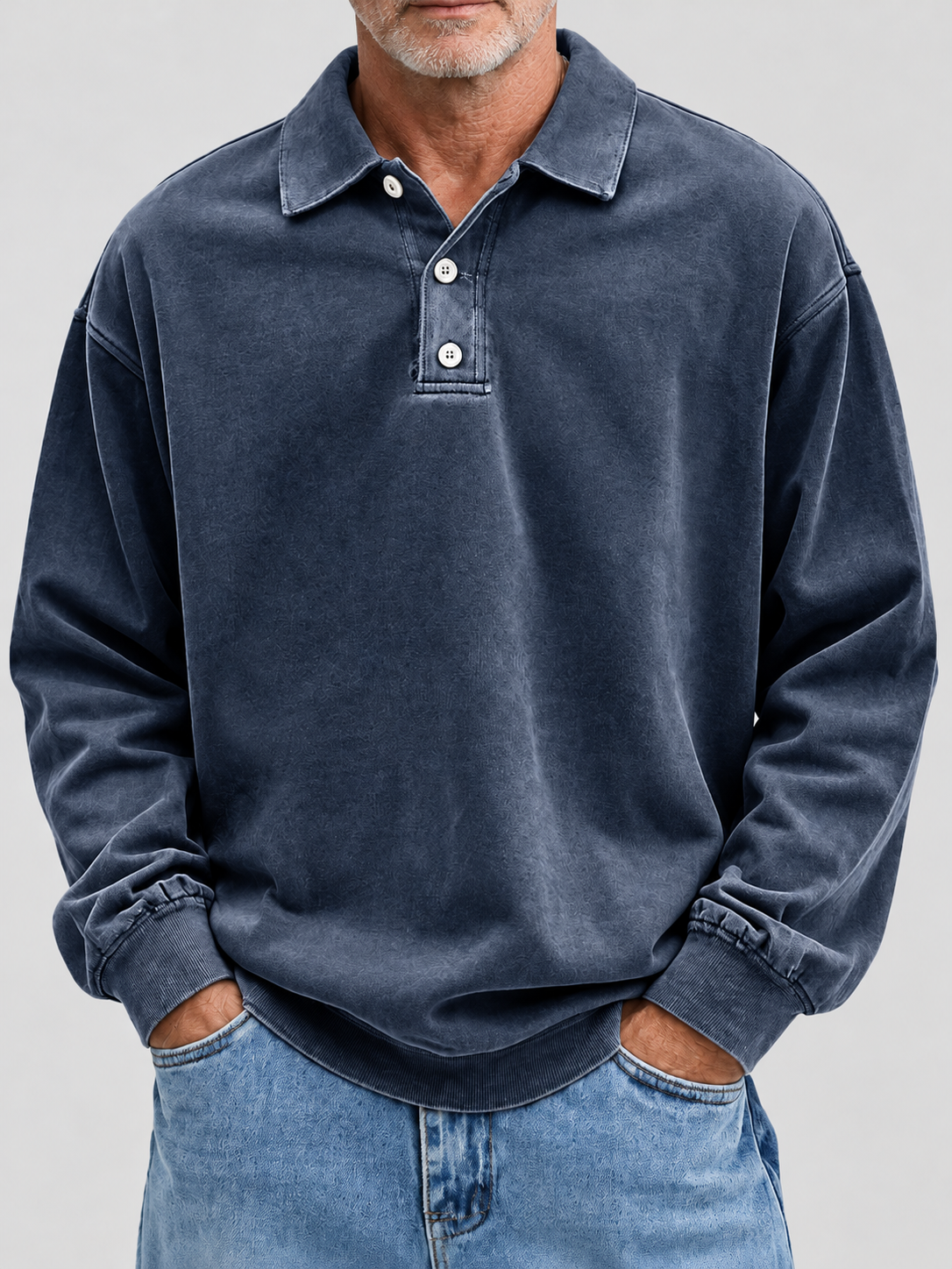 Jannes | Vintage Polo-Sweater