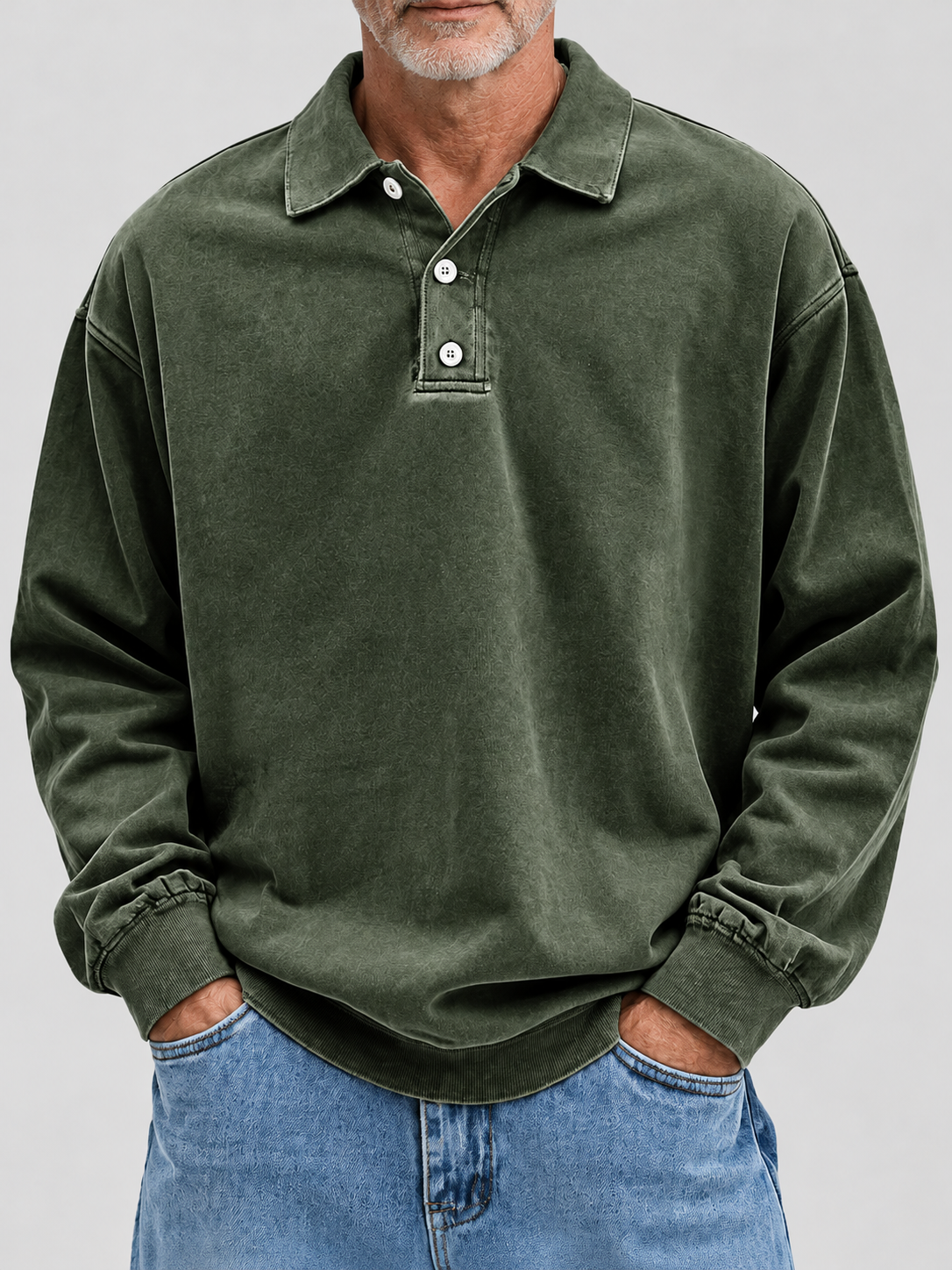 Jannes | Vintage Polo-Sweater