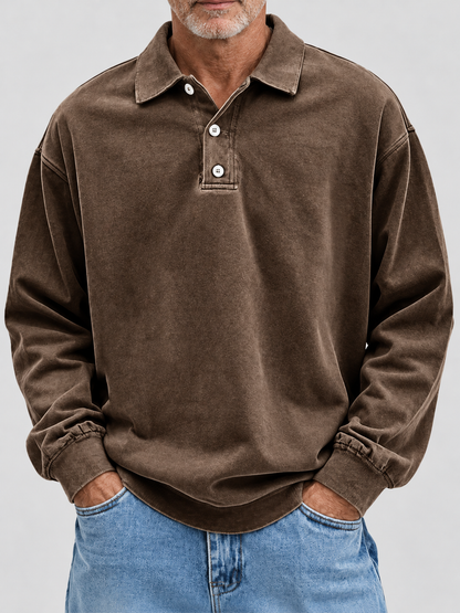 Jannes | Vintage Polo-Sweater