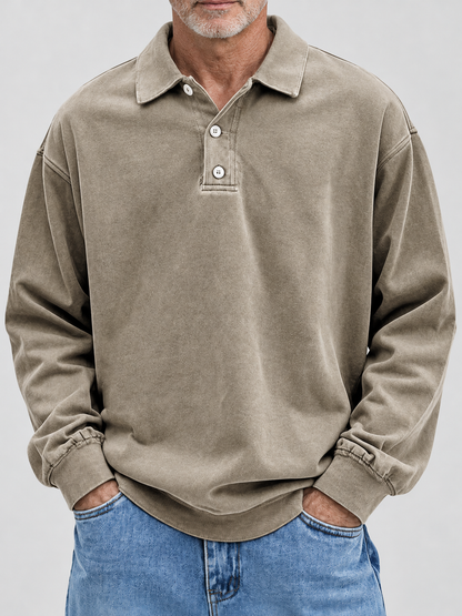 Jannes | Vintage Polo-Sweater