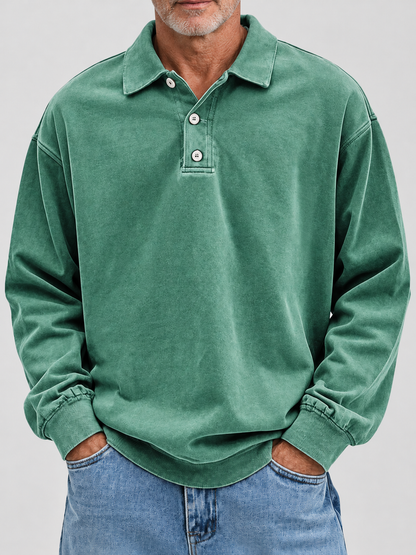 Jannes | Vintage Polo-Sweater