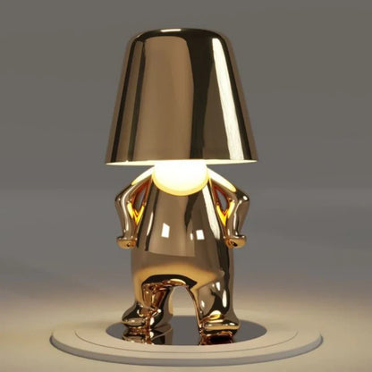 RayDudes™ Draadloze Tafellamp Goud - Unieke Touch Lamp 'Gouden Mannetjes'