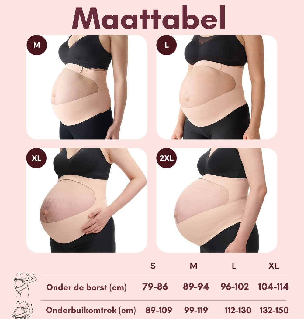 BellyHug Zwangerschapsband - Ondersteunende Buikband voor Rug en Buik