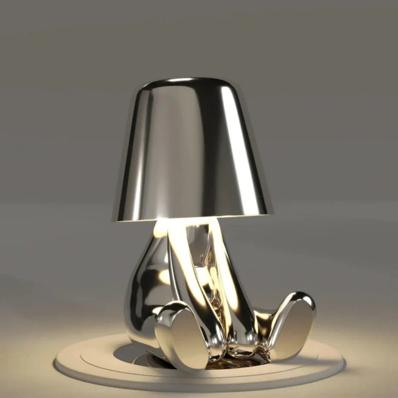 RayDudes™ Draadloze Tafellamp Goud - Unieke Touch Lamp 'Gouden Mannetjes'
