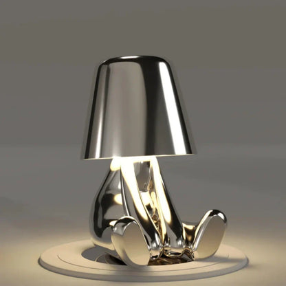 RayDudes™ Draadloze Tafellamp Goud - Unieke Touch Lamp 'Gouden Mannetjes'