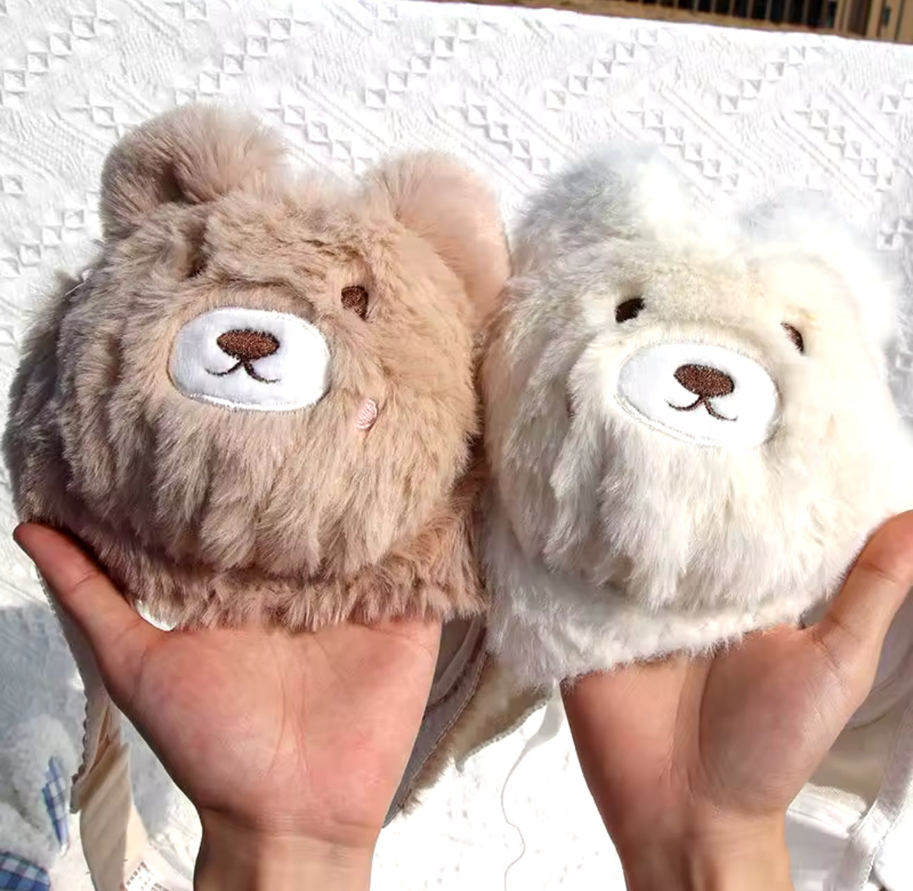 Schattige teddybeer lingerie set van zacht pluche – sexy en cozy kawaii ondergoed met beervormige cups