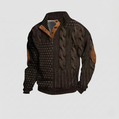 André Vintage Gebreide Trui Heren - Klassieke Retro Pullover