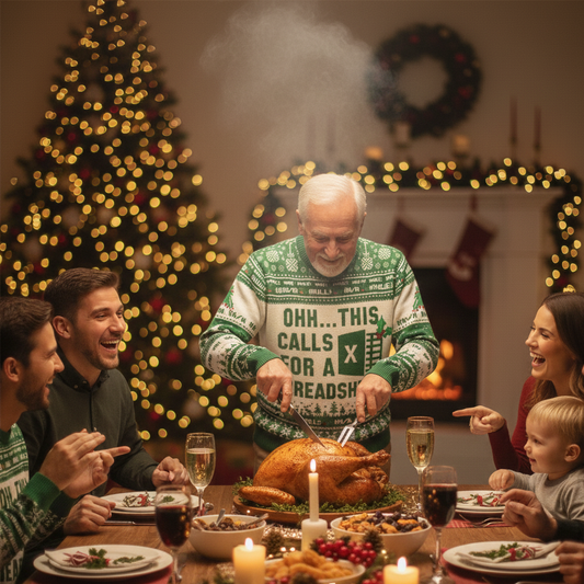 Ludieke kersttrui: Microsoft Excel (unisex)