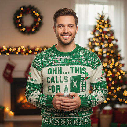 Foute Kersttrui Microsoft Excel - Grappige Unisex Trui voor Kantoor