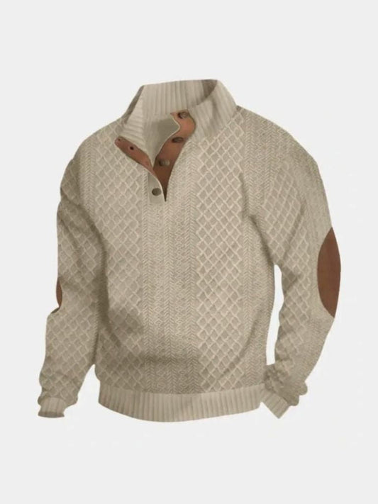 Classic High Collar Pullover - Cross & Crown