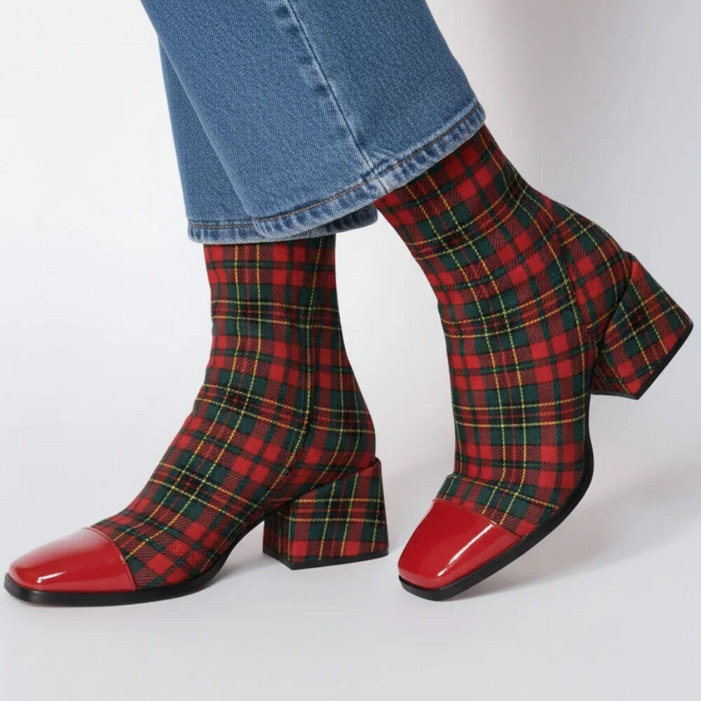 Ava | Suède-look Enkellaarsjes met Hak