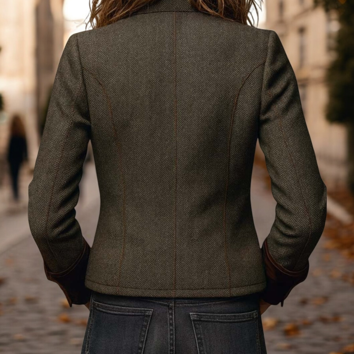 Louise | Luxe Tweed & Fluweel Jas