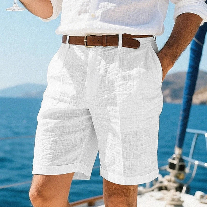 Zalecta | Ademende linnen short